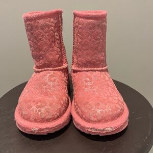 UGG Pink Sparkle Boots